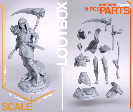 Thanatos (Hades) - 3D Print - Model Kit (NomNom)