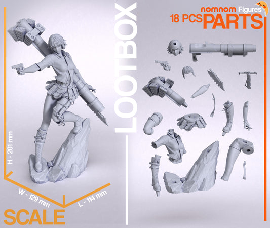 Lady - Devil May Cry - 3D Printed Statue Model Kit