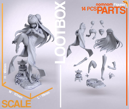 Shampoo (Ranma 1/2) - 3D Print - Model Kit - (Nom Nom)