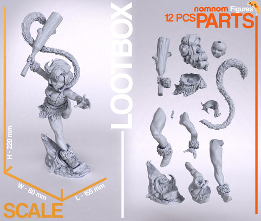 Ayla (Chrono Trigger) 3d Printed Model Kit