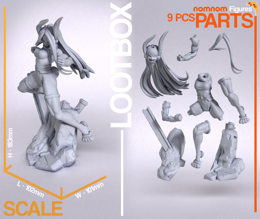 Mirko (My Hero Academia) - 3D Print - Model Kit - (Nom Nom)