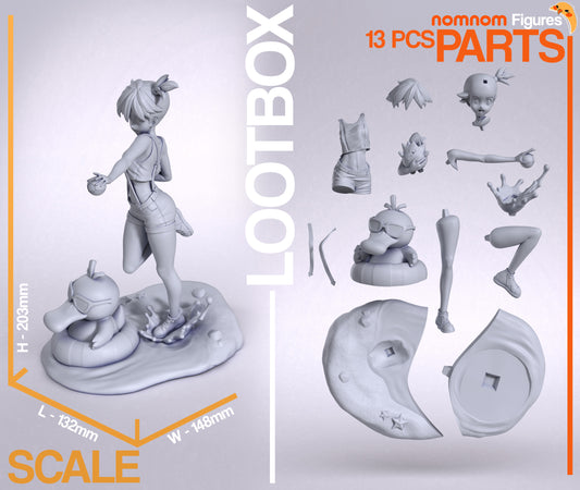Misty (Pokemon) - 3D Print - Model Kit - (Nom Nom)