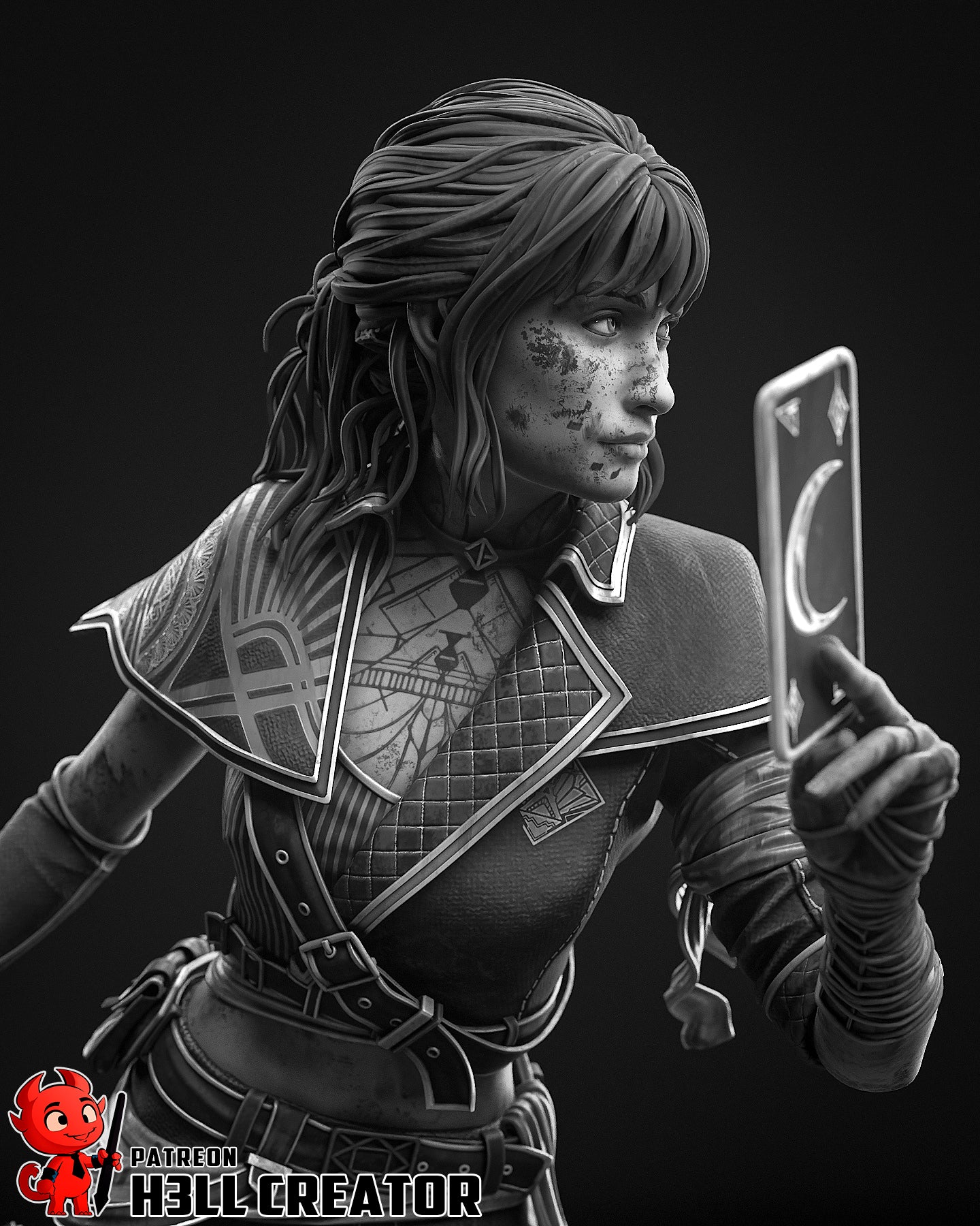 Sciel (Clair Obscur: Expedition 33) 3d Printed Model Kit - 1:12