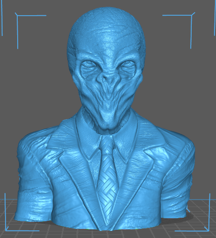 The Silence - Dr Who - 3D Printed Bust - Resin Printed