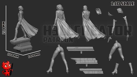 Selene Underworld - 3D Printed Model Kit 10 Scale
