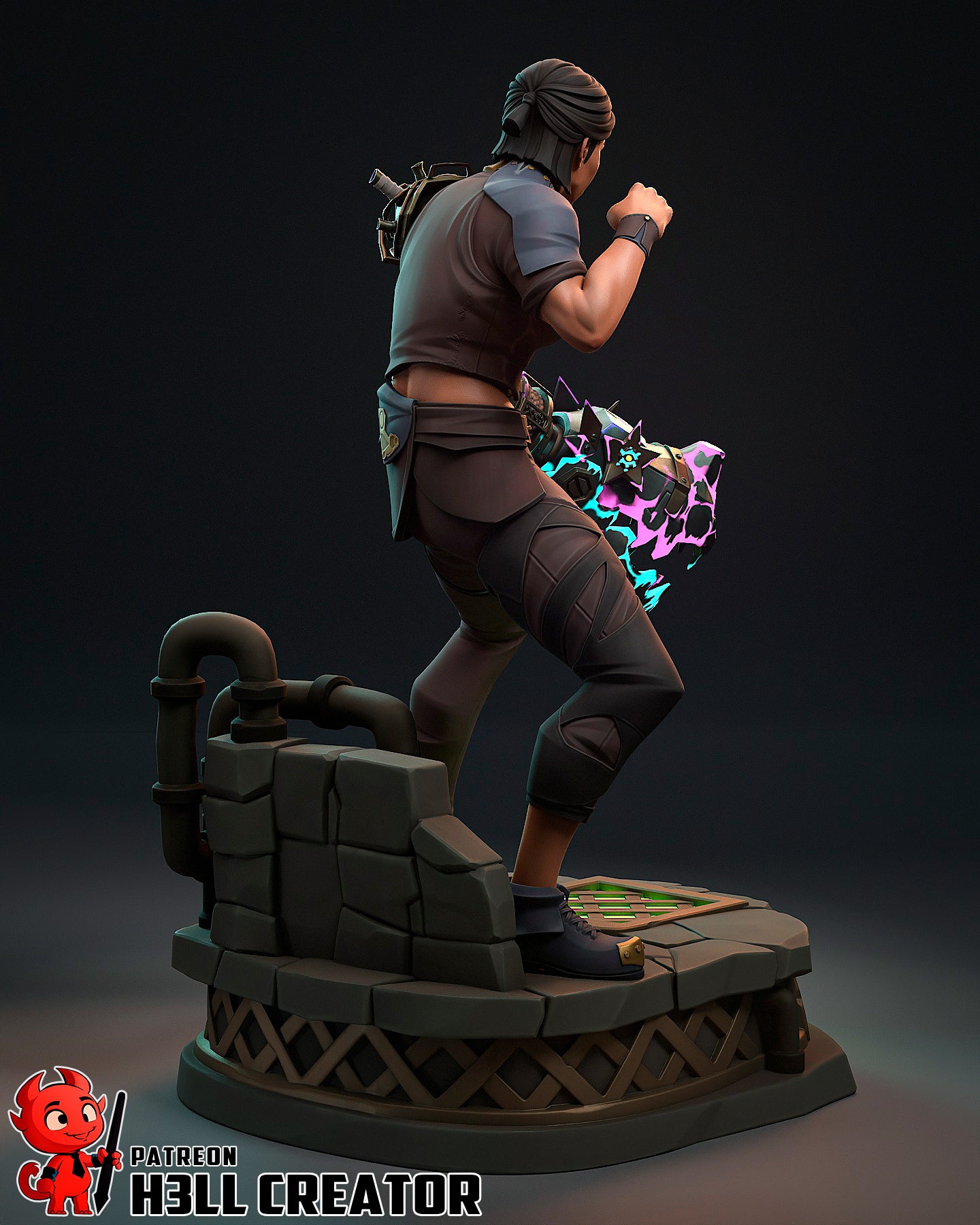 Sevika (Arcane) 3d Printed Model Kit - 1:12