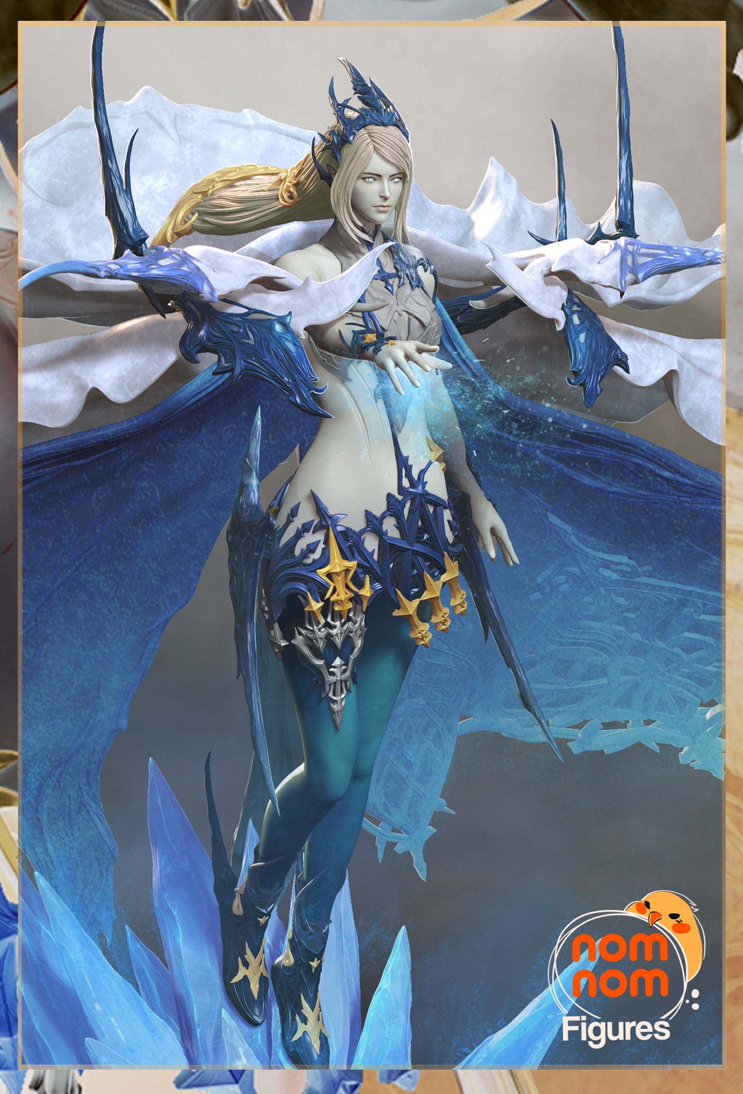Shiva (Final Fantasy XVI) - 3D Print - Model Kit - (Nom Nom)