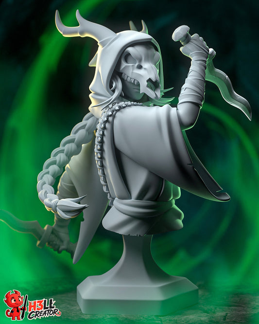 Silent - Slay the Spire2 - 3D Printed Model Kit - Statue - Bust 10 Scale