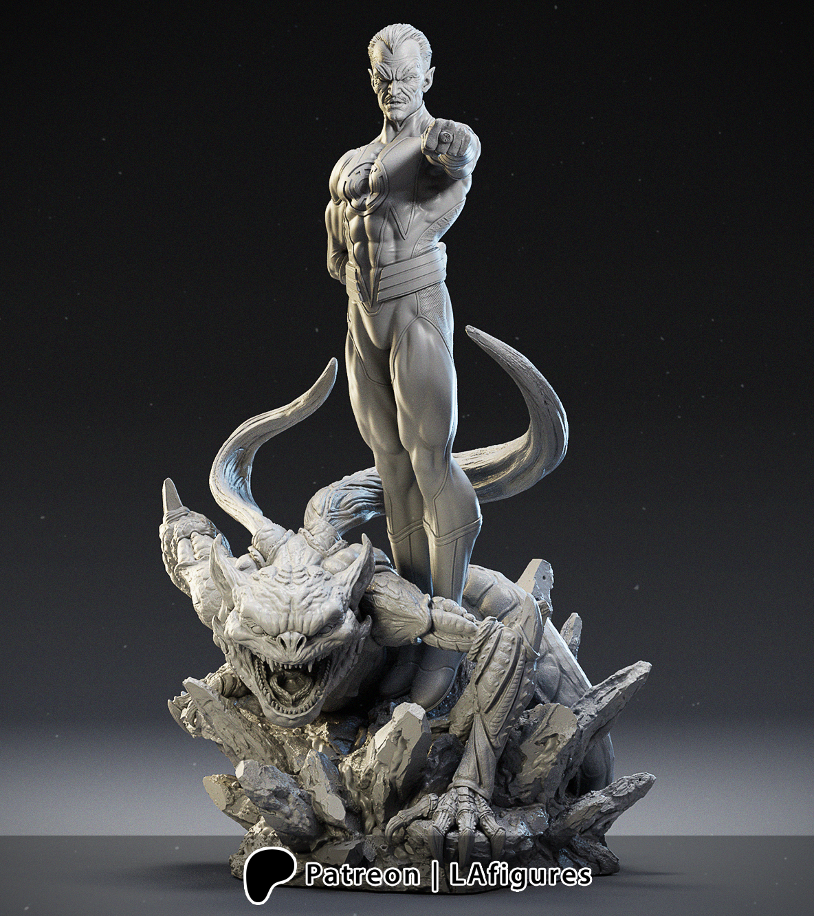 Sinestro (Green Lantern) Statue - Fan Art - Various scales - 3D Print Kit