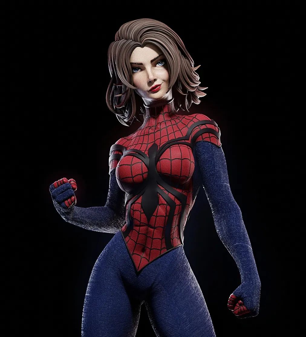Spidergirl - 3D Printed Model Kit 6 and 9 Scale