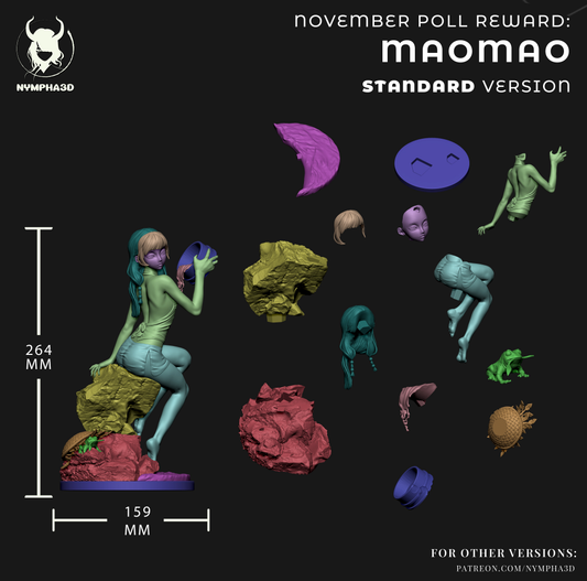 Mao Mao - 3D Printed Statue Model Kit