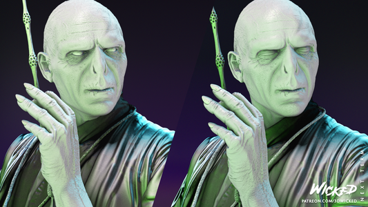 Voldemort Bust (Fan Art) - Scales 1:4 (320mm) to 1:8 (160mm)