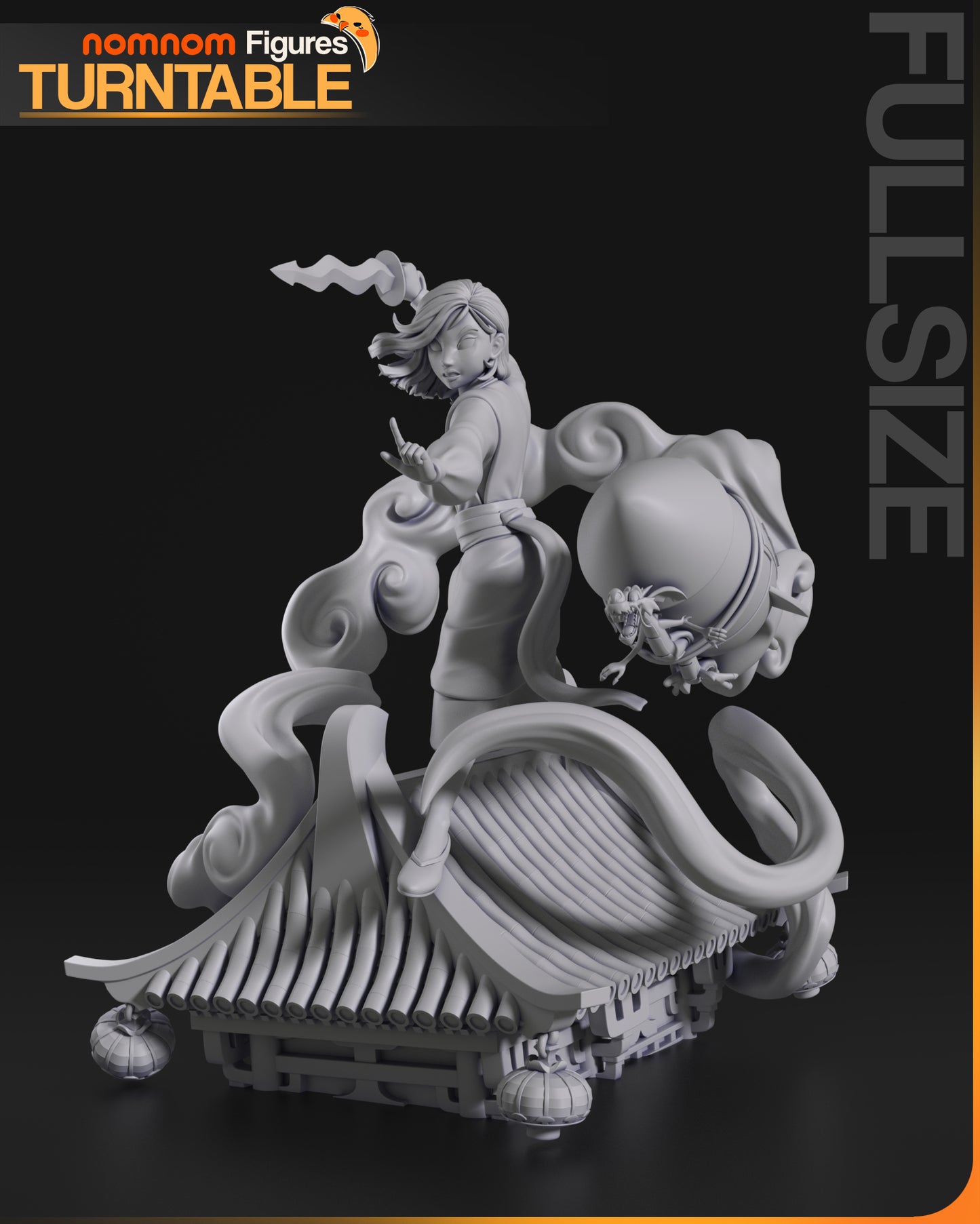 Mulan - 3D Print - Model Kit - 10 scale (Nom Nom)