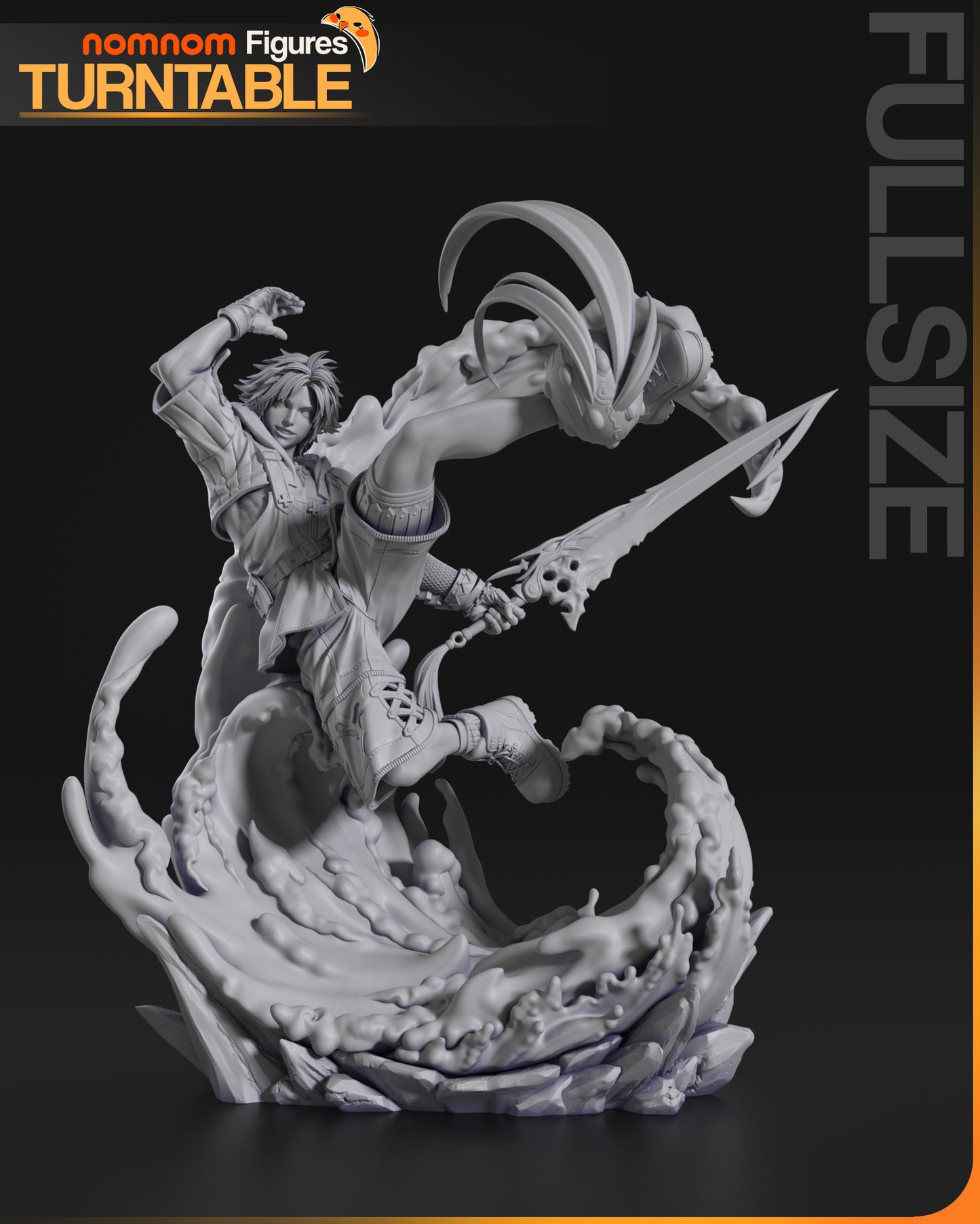 Tidus (Final Fantasy X) 3d Printed Model Kit - 1:10