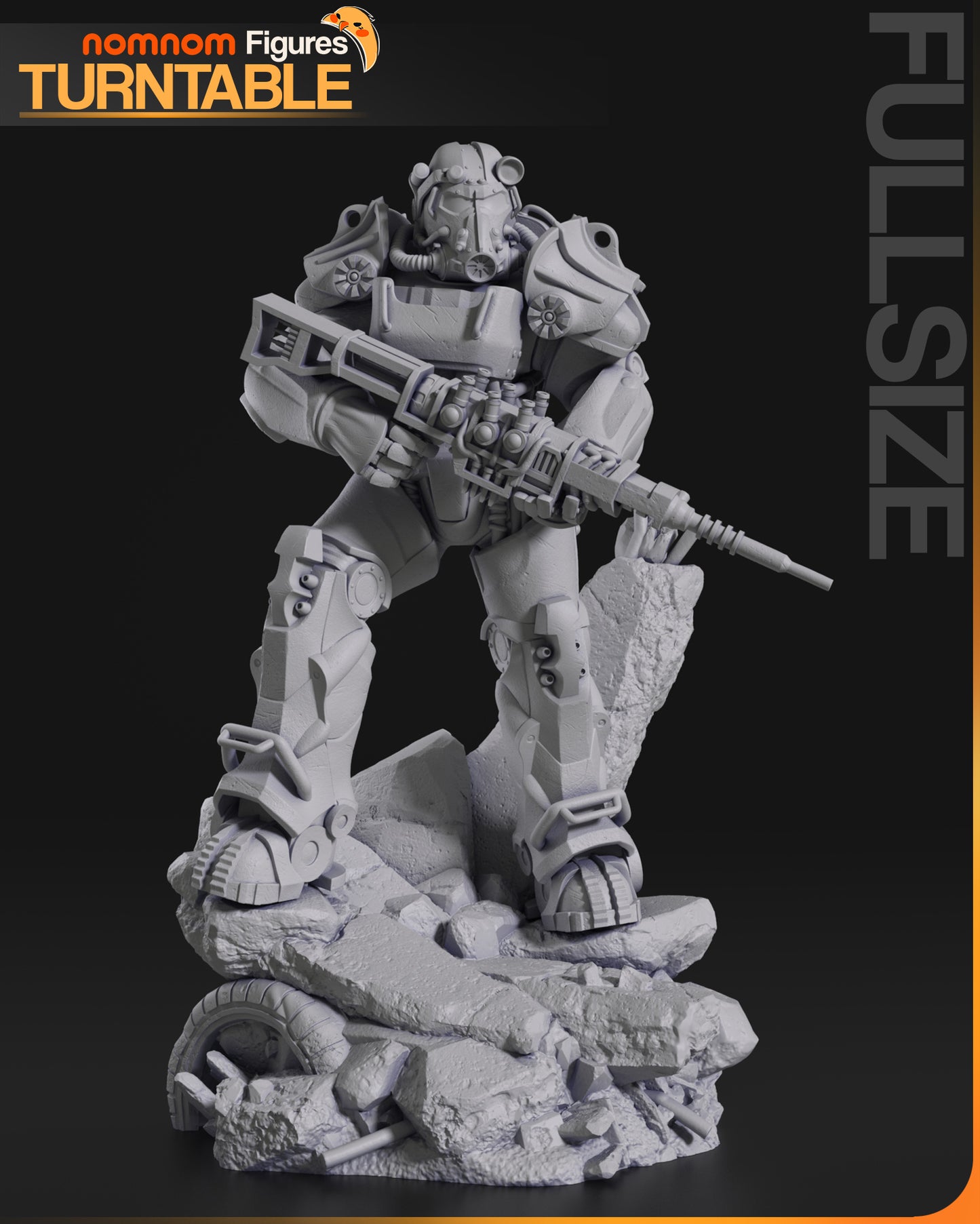 T-60 Power Armour (ƒallout)- 3D Print - Model Kit (NomNom)