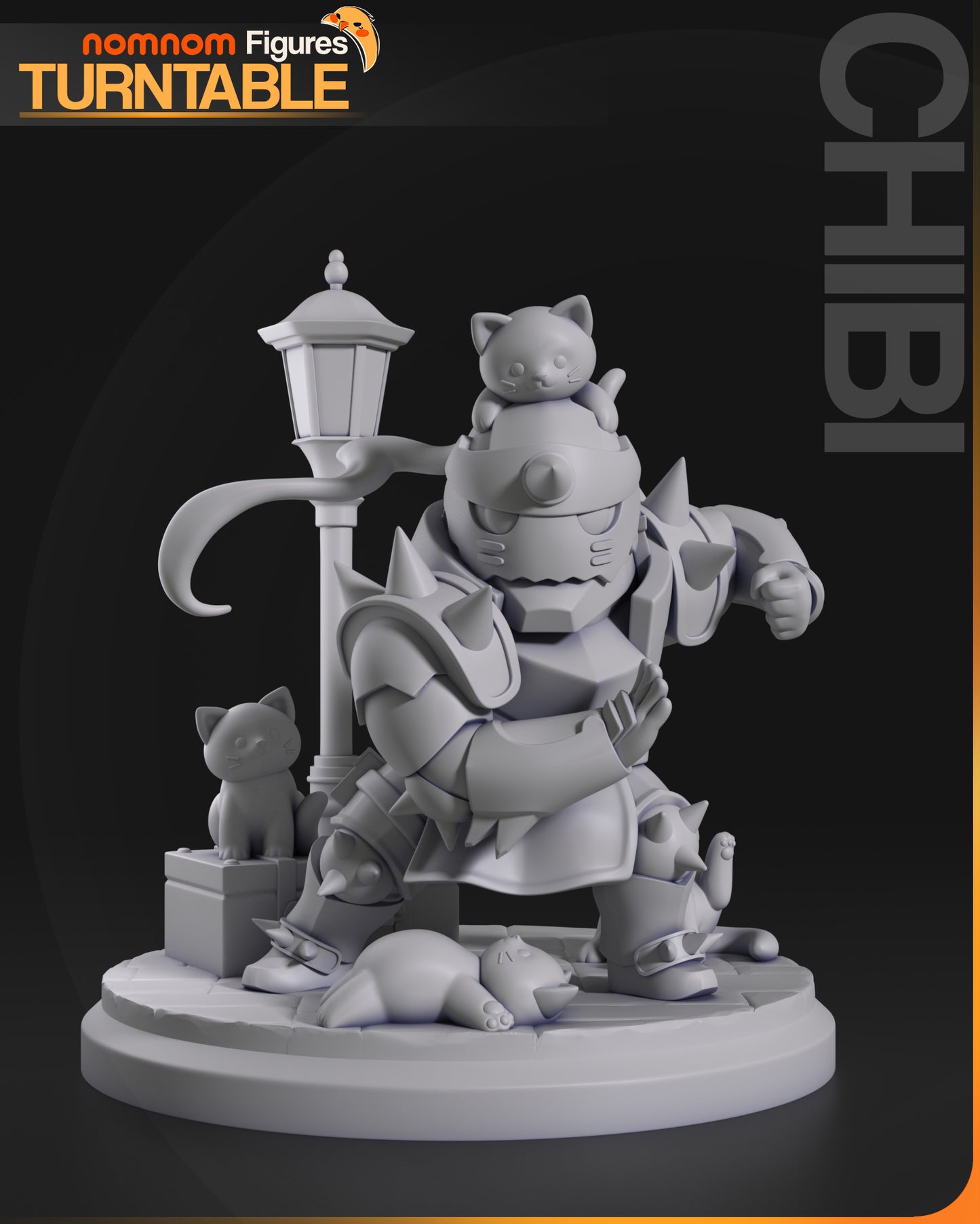 Chibi Alphonse Elric (Full Metal Alchemist) - 3D Print - Model Kit