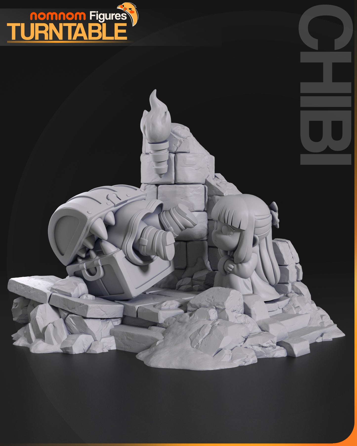 Chibi Mimi Chest x Frieren - 3D Print - Model Kit - Nomnom