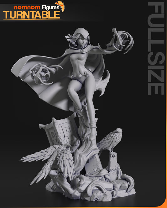 Raven (Teen Titans) - 3D Print - Model Kit (NomNom)