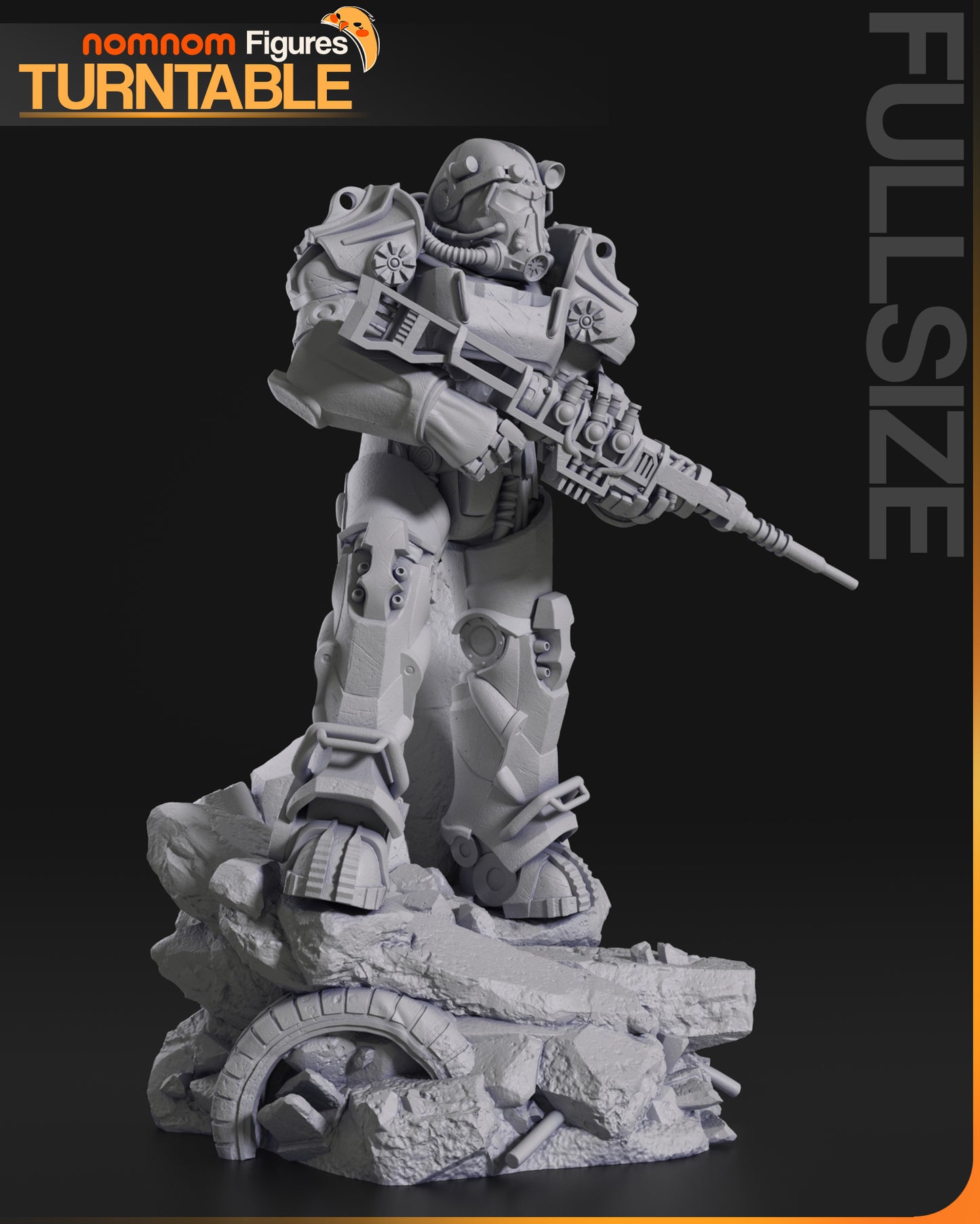 T-60 Power Armour (ƒallout)- 3D Print - Model Kit (NomNom)