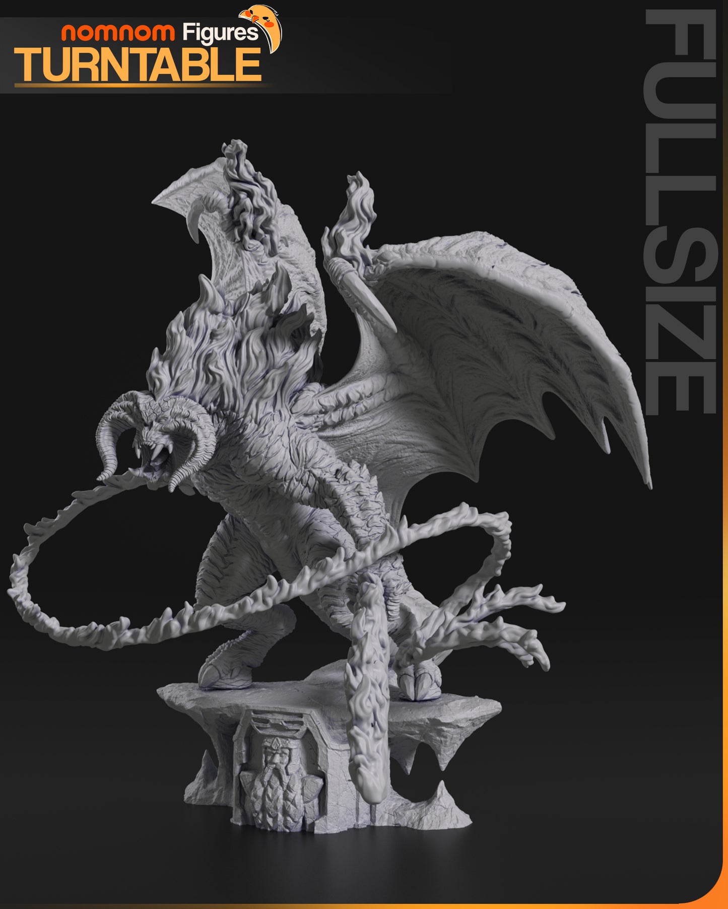 Balrog (LOTR) 3d Printed Model Kit - 1:10 scale