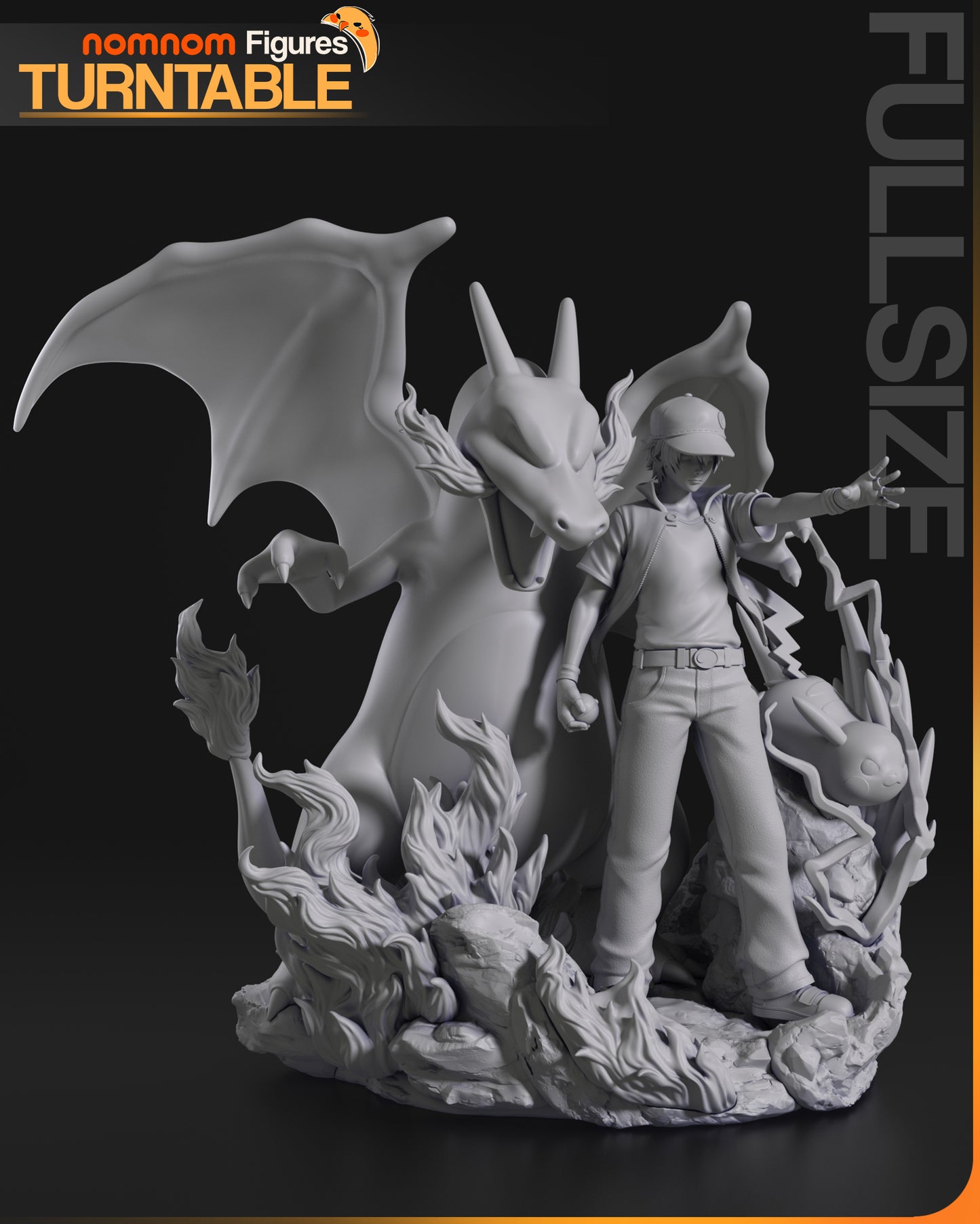 Red (Pokémon) - 3D Print Fan Art - Figure / Miniature / Bust