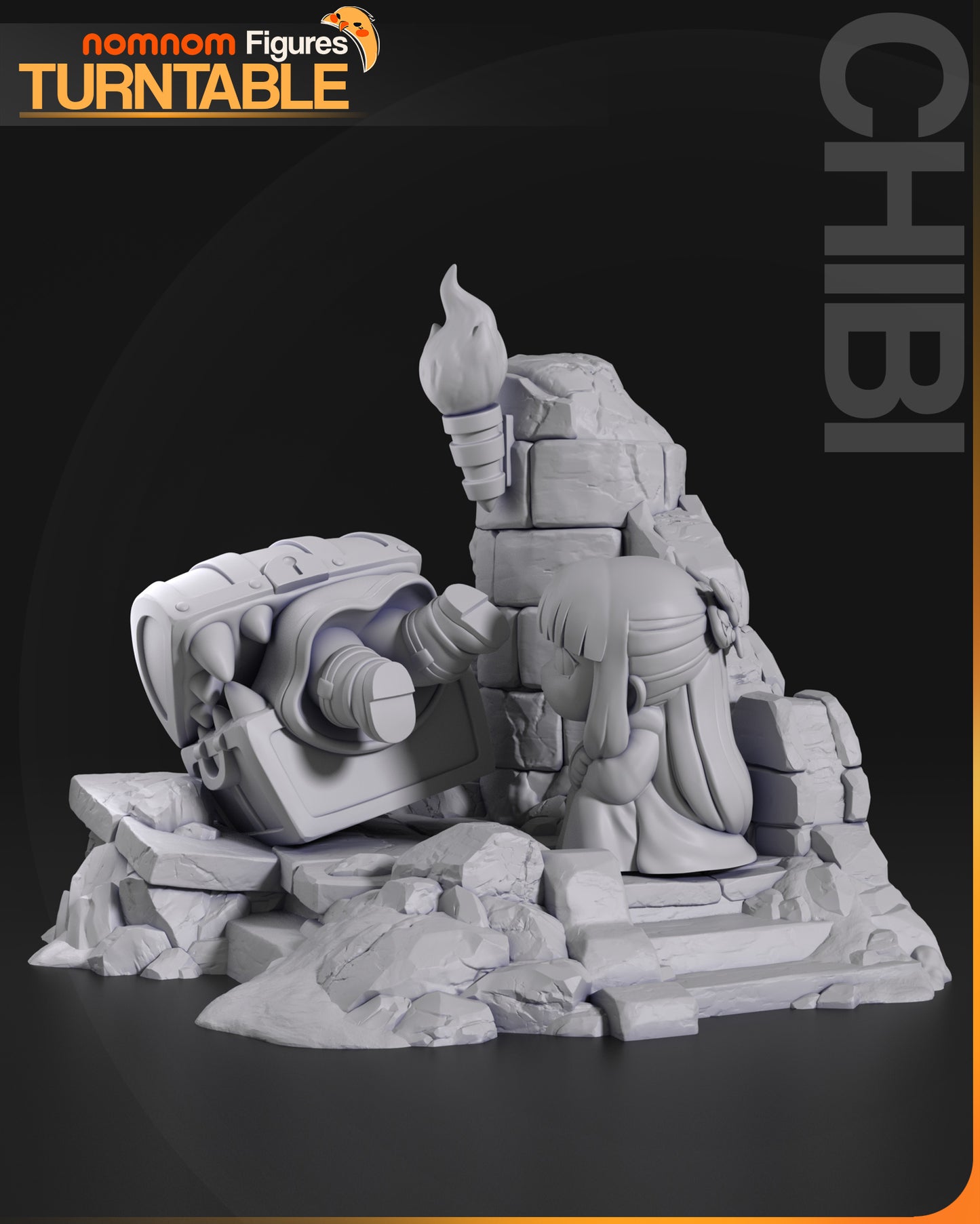 Chibi Mimi Chest x Frieren - 3D Print - Model Kit - Nomnom
