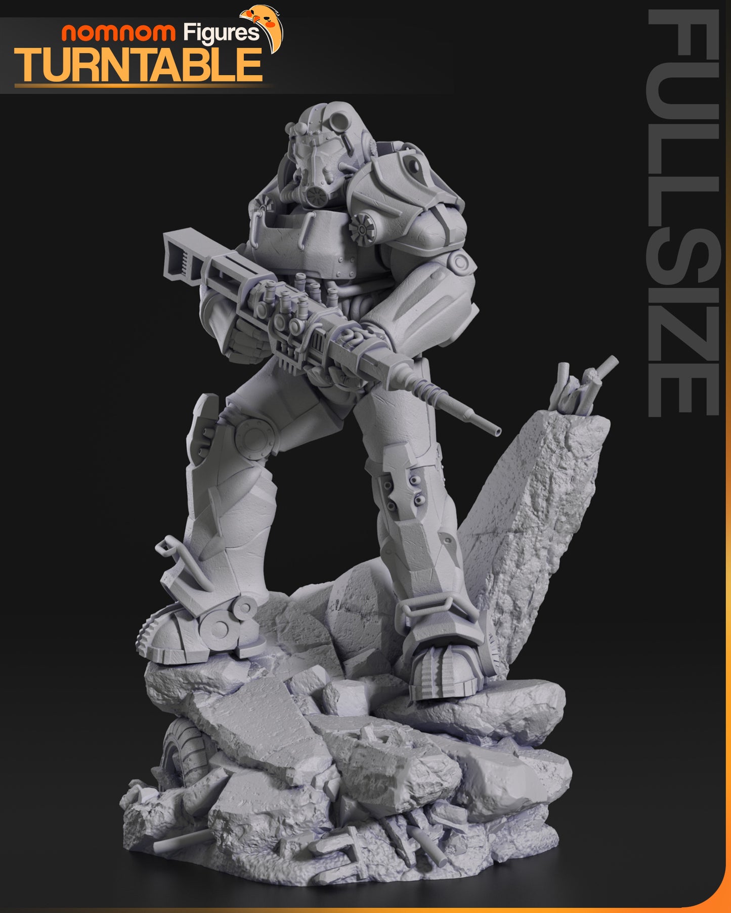 T-60 Power Armour (ƒallout)- 3D Print - Model Kit (NomNom)