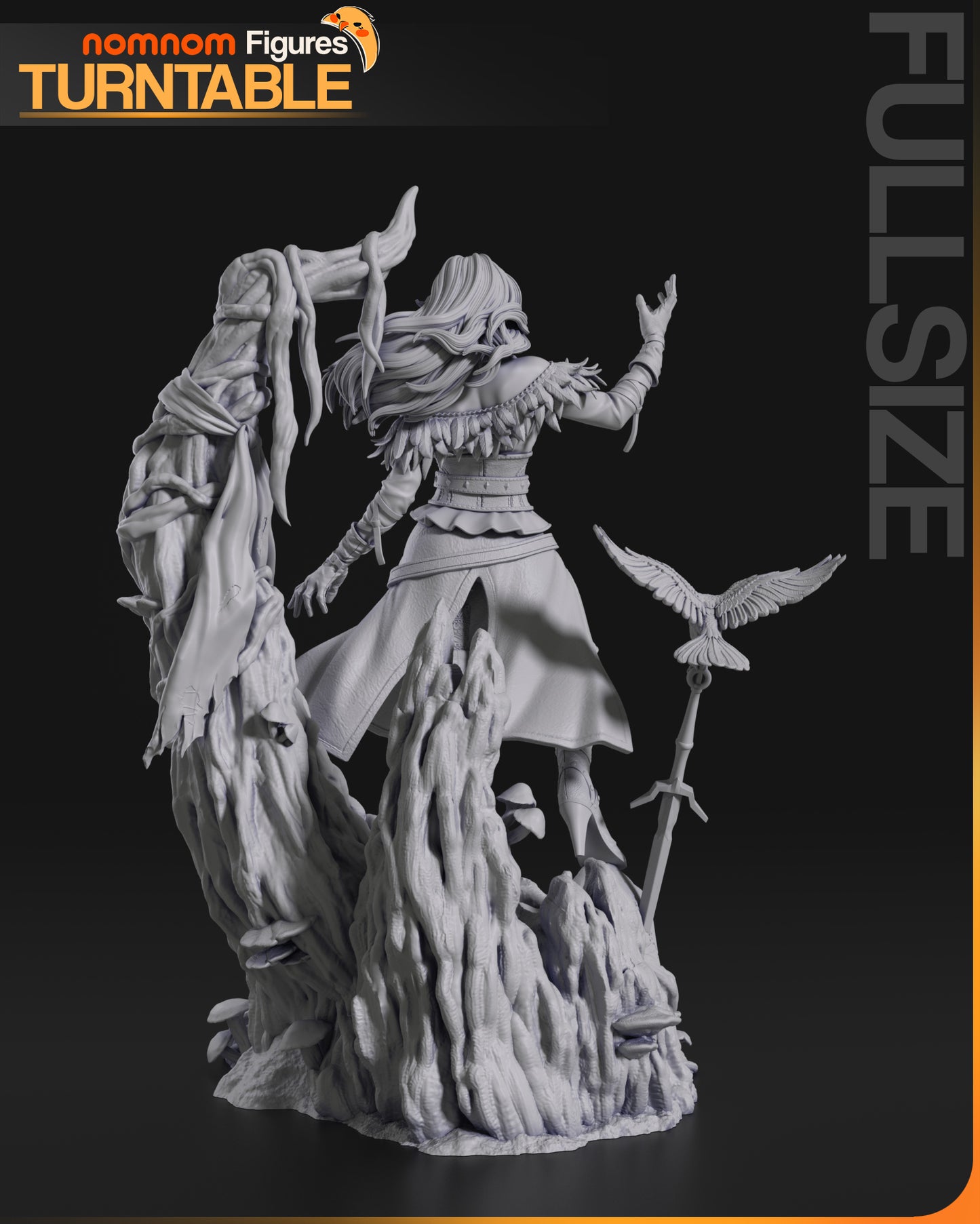 Yennefer (Witcher) - 3D Print - Model Kit - (Nom Nom)