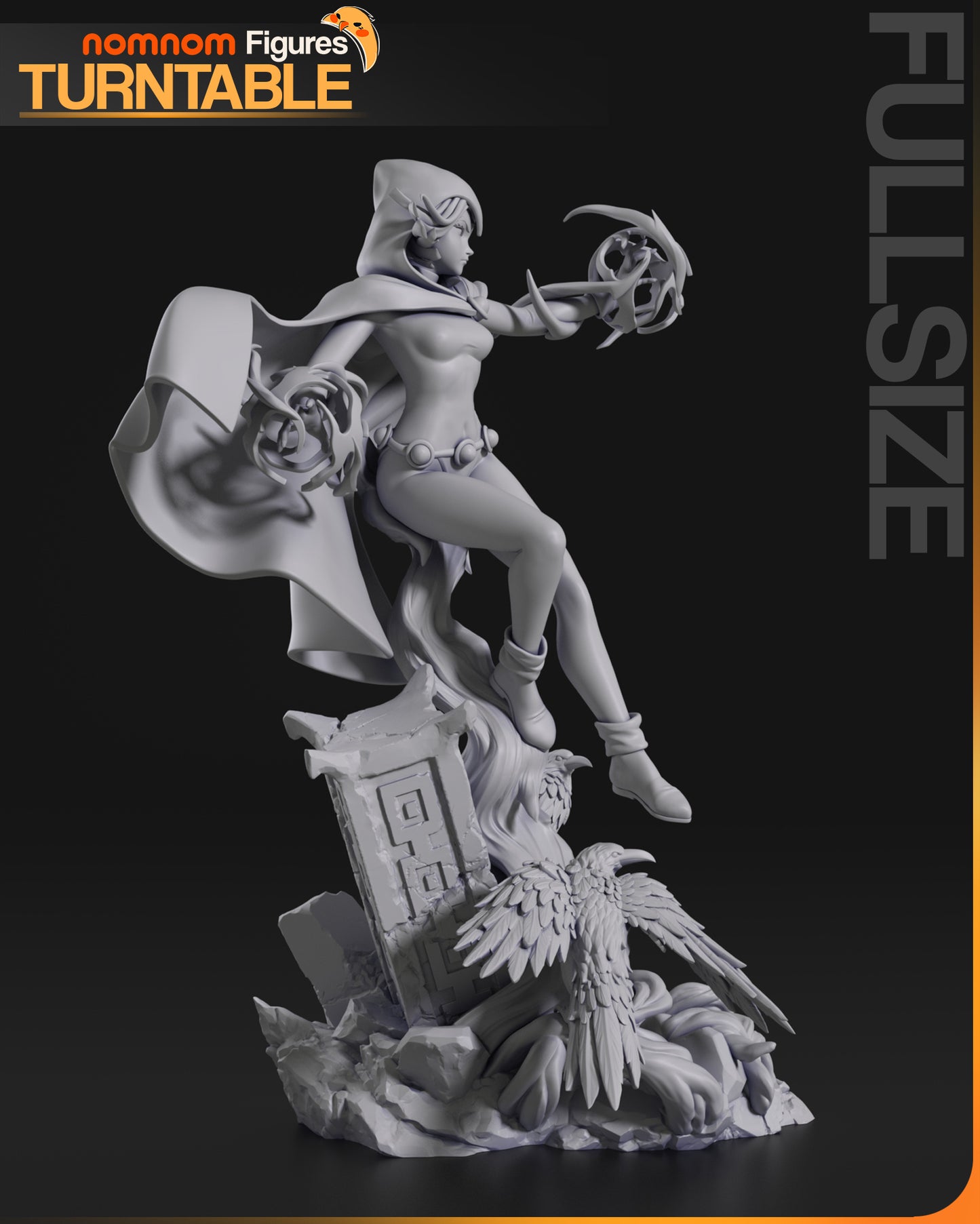 Raven (Teen Titans) - 3D Print - Model Kit (NomNom)