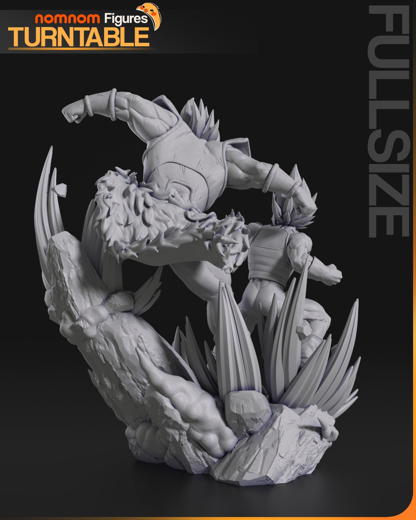 Vegeta vs Broly (Drangonball Z) - 3D Print - Model Kit - (Nom Nom)
