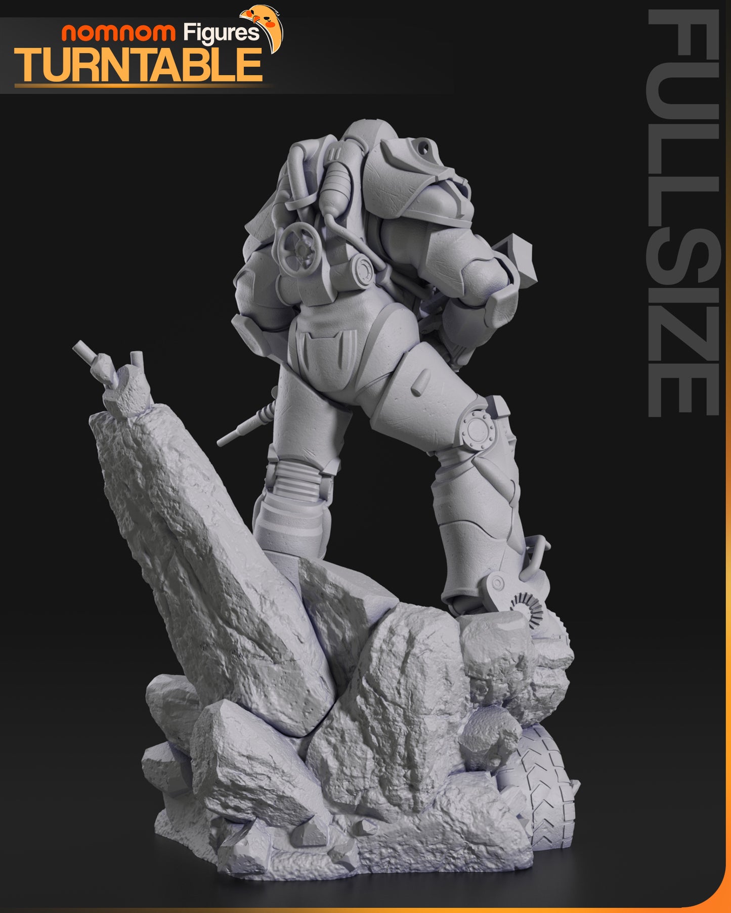 T-60 Power Armour (ƒallout)- 3D Print - Model Kit (NomNom)