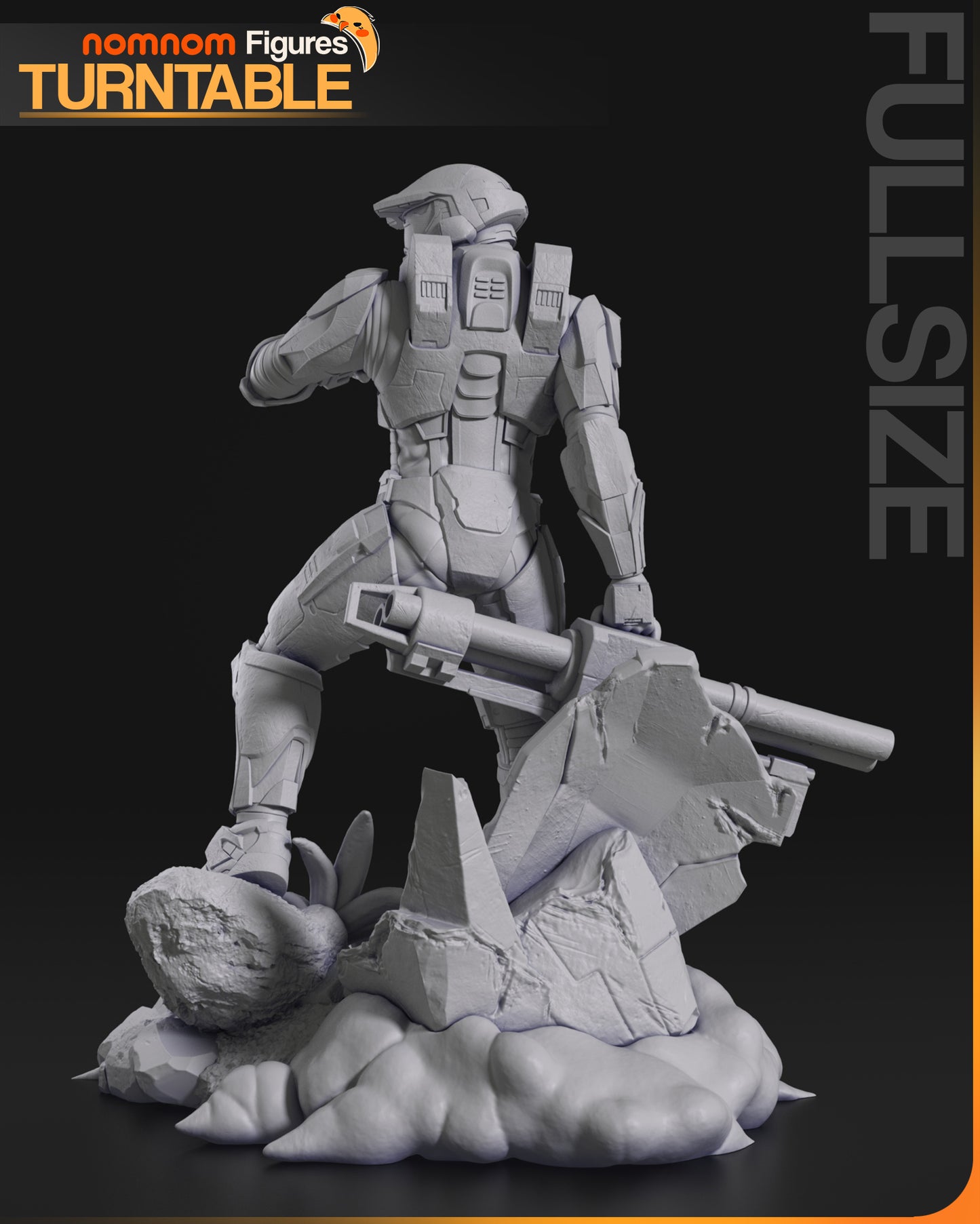 Master Chief (Halo 2) - 3D Print - Model Kit - (Nom Nom)