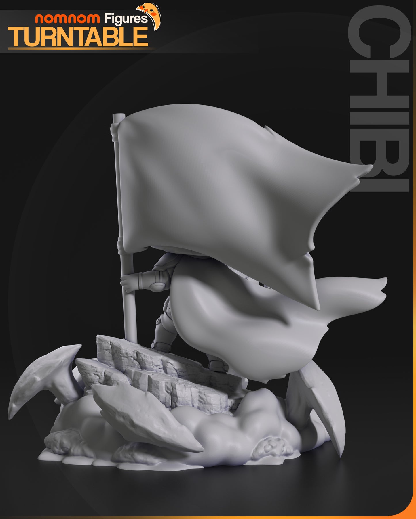Helldiver - Chibi - 3d print Model kit - 80mm