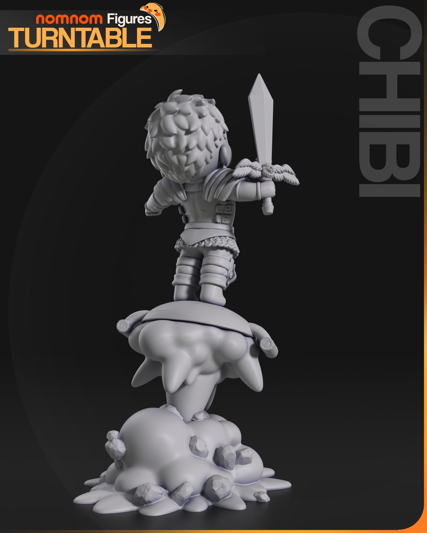 Chibi Laois Touden (Dungeon Meshi) - 3D Print - Model Kit - (Nom Nom)