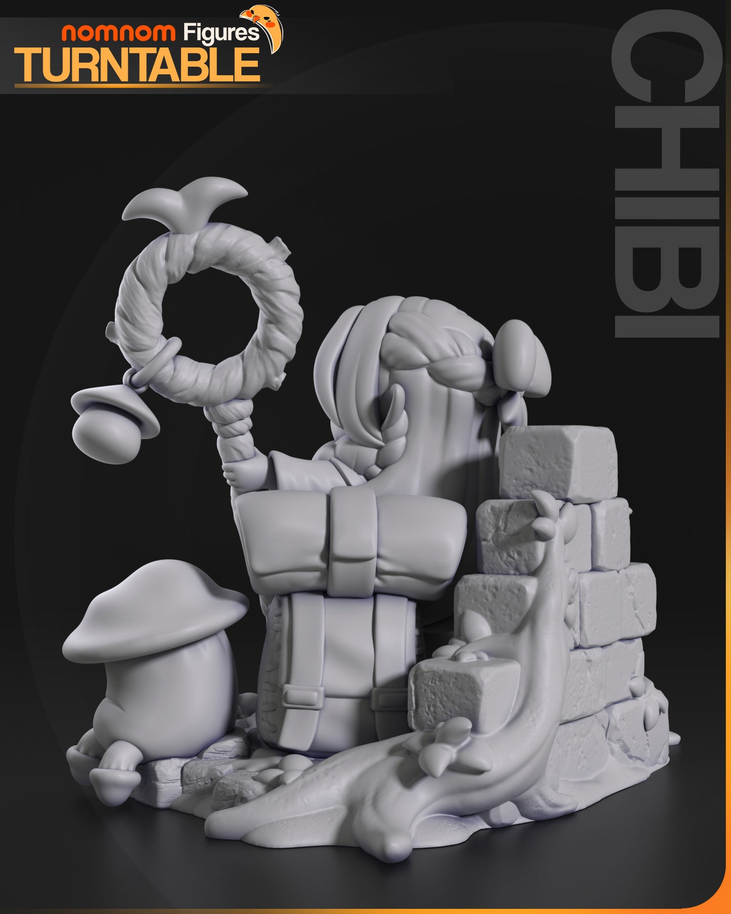 Chibi Marcille (Dungeon Meshi) - 3D Print - Model Kit - (Nom Nom)