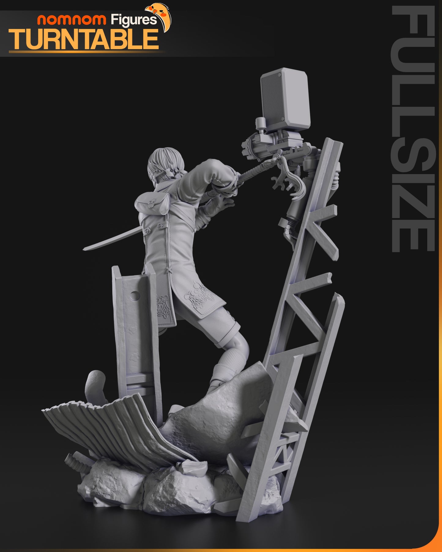 9S (Nier Automata) - 3D Print - Model Kit - (Nom Nom)
