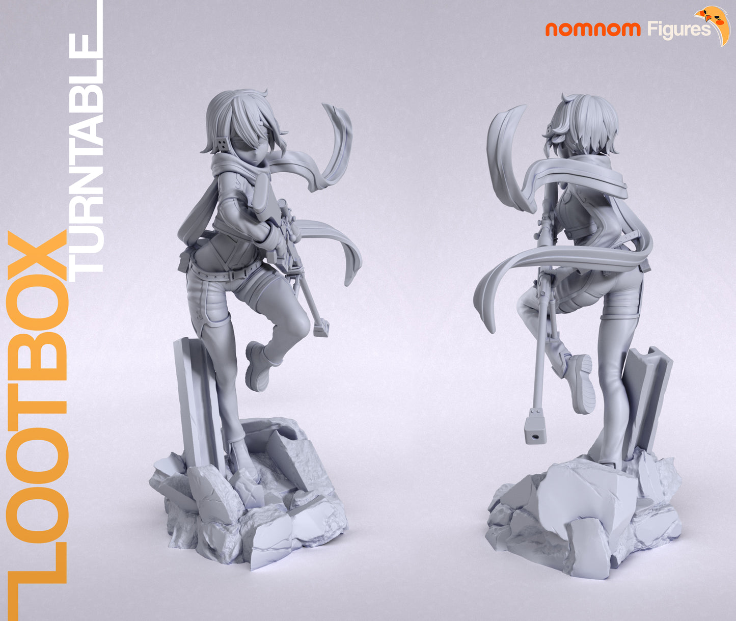 Sinon (Sword Art Online) - 3D Print - Model Kit - (Nom Nom)