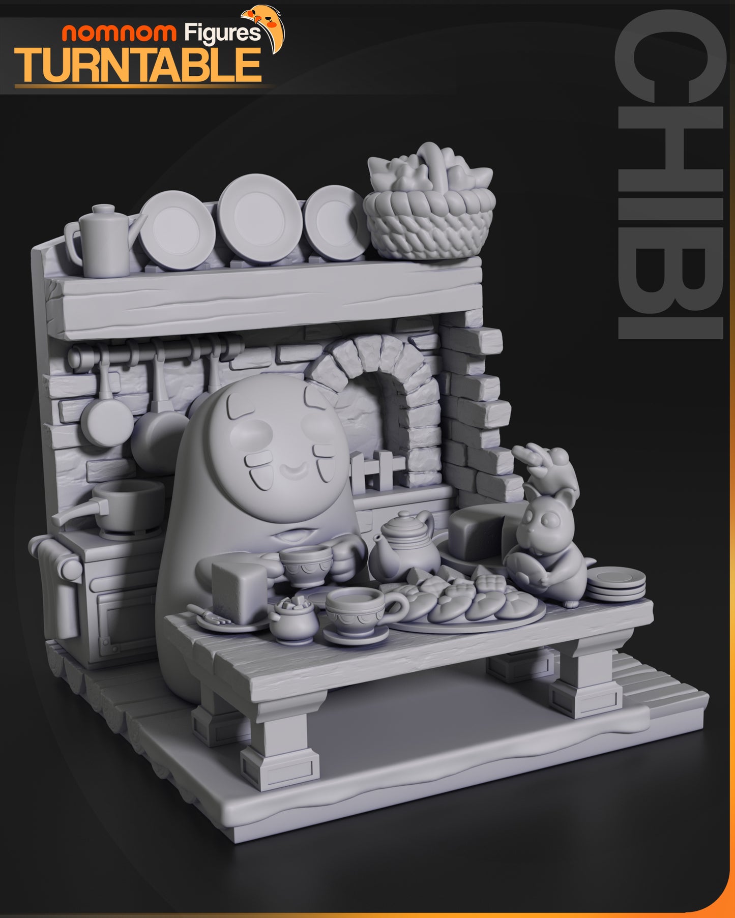 Studio Ghibli - Spirited Away - No Face - 3D Print Paint Kit - Fan Art