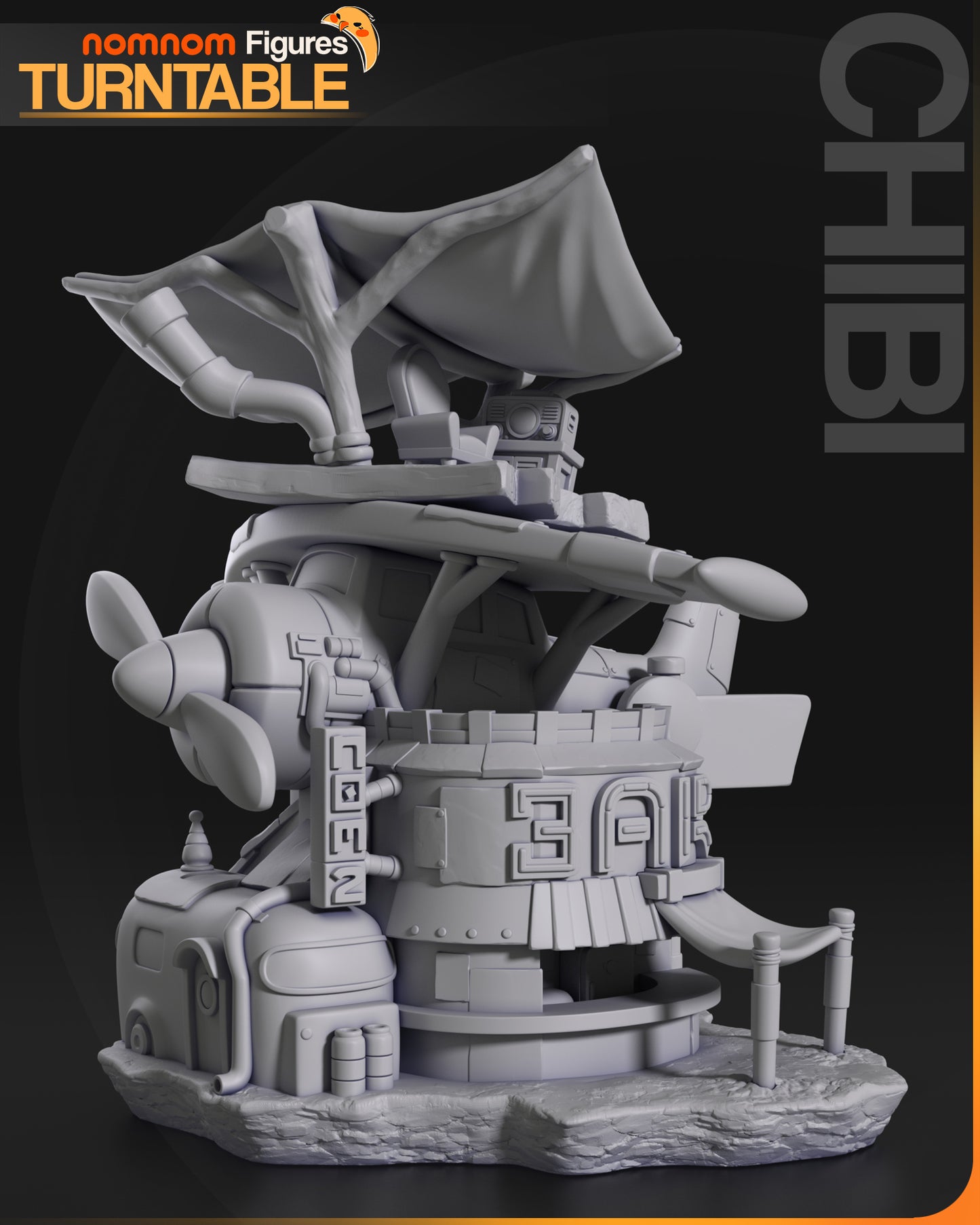 Chibi Flightpath - 3D Print - Model Kit - Nomnom Original