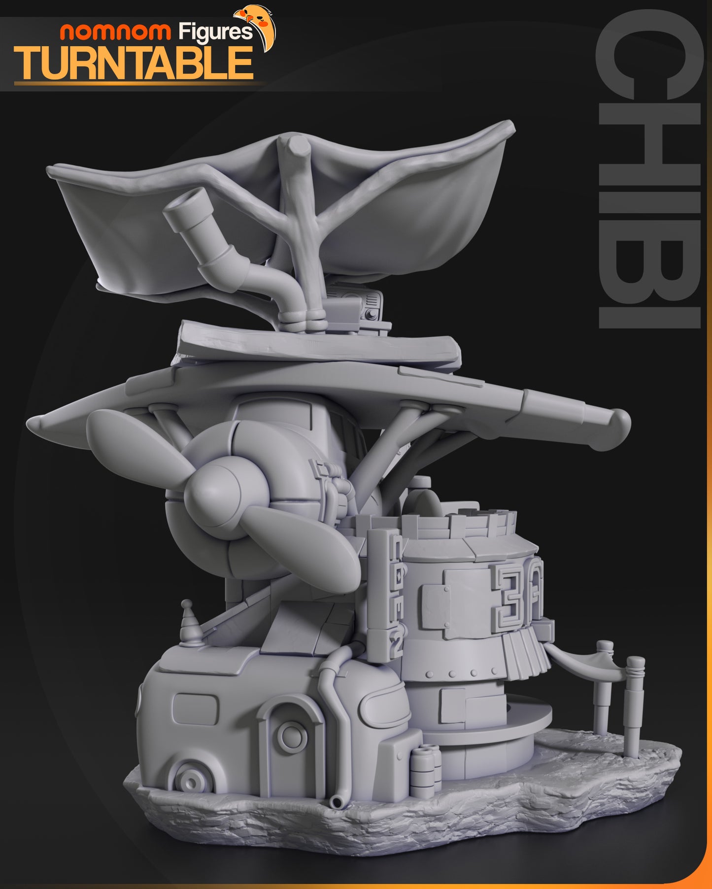 Chibi Flightpath - 3D Print - Model Kit - Nomnom Original