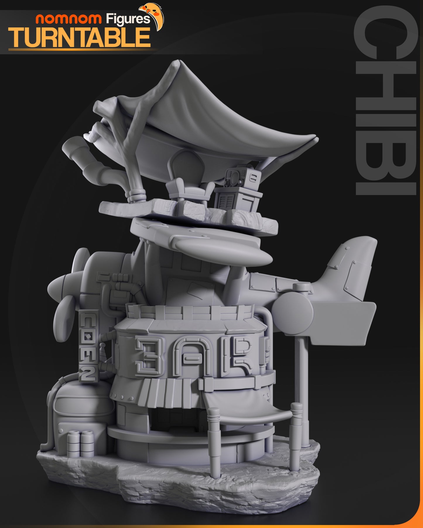 Chibi Flightpath - 3D Print - Model Kit - Nomnom Original
