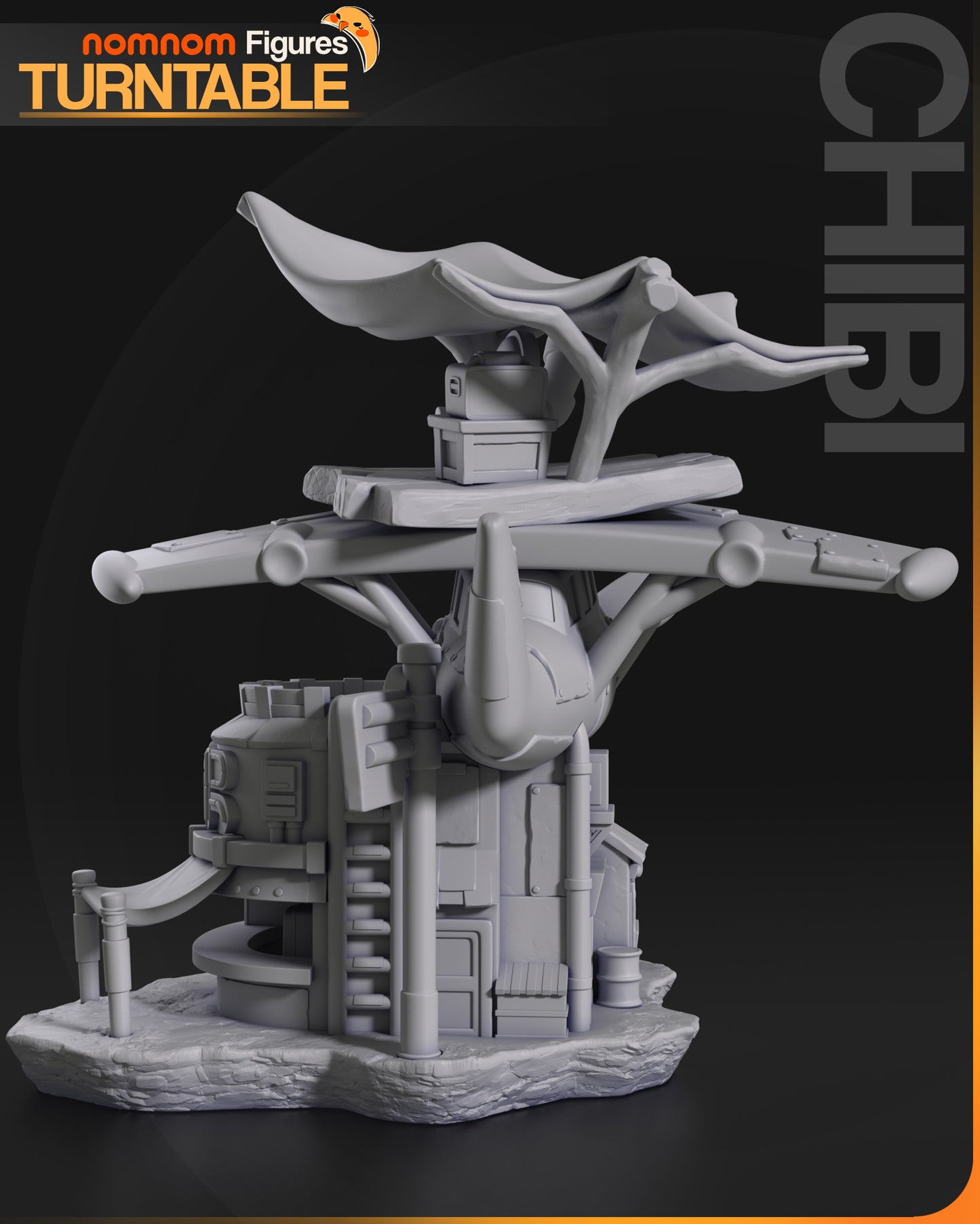 Chibi Flightpath - 3D Print - Model Kit - Nomnom Original