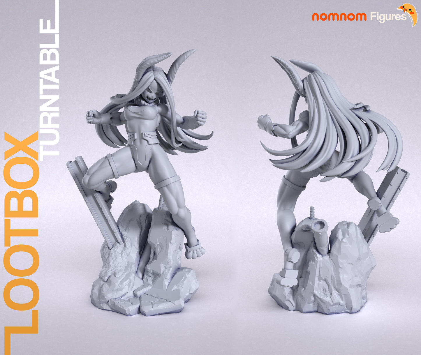 Mirko (My Hero Academia) - 3D Print - Model Kit - (Nom Nom)