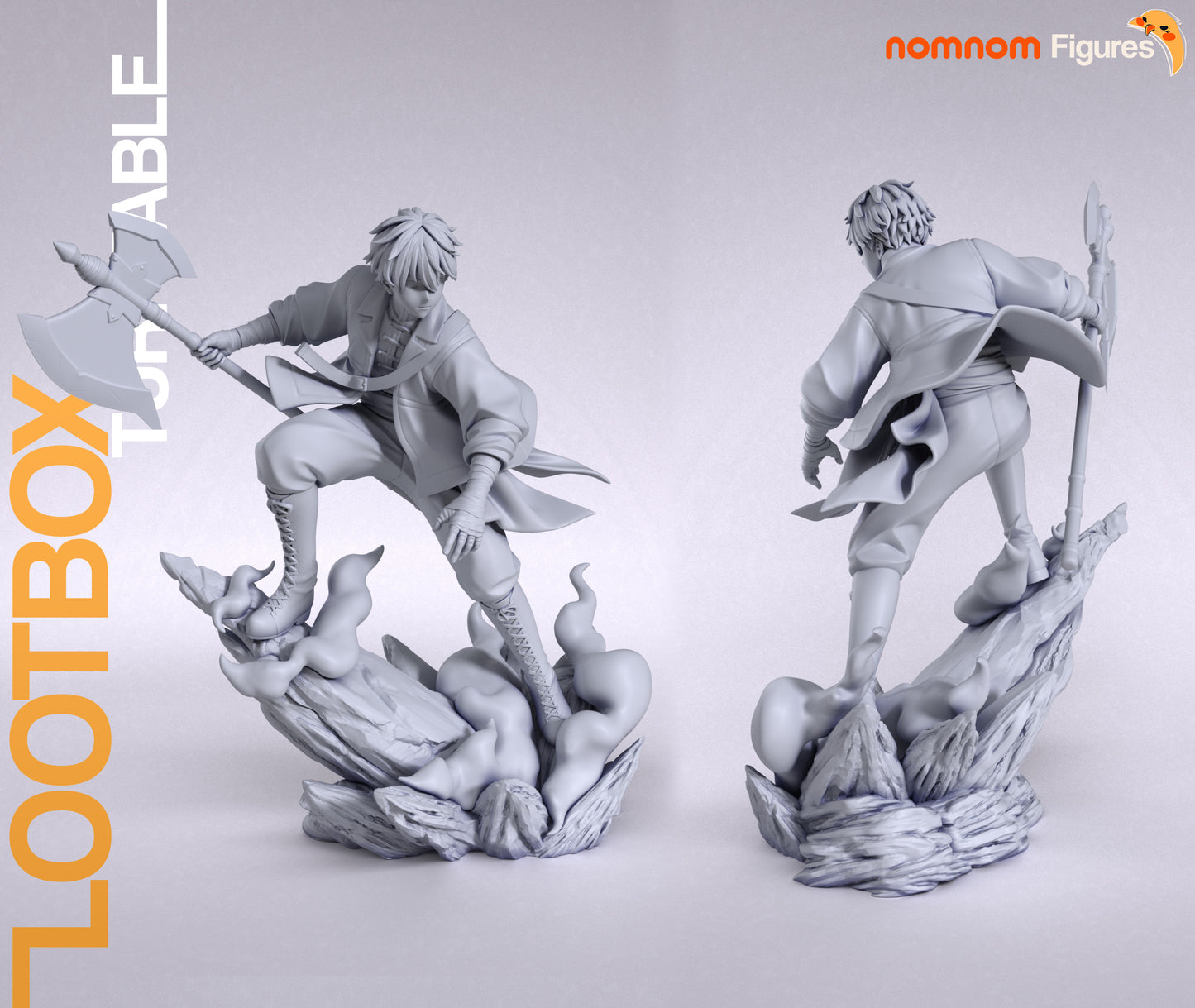 Stark (Frieren Beyond Journey's End) - 3D Print - Model Kit - (Nom Nom)