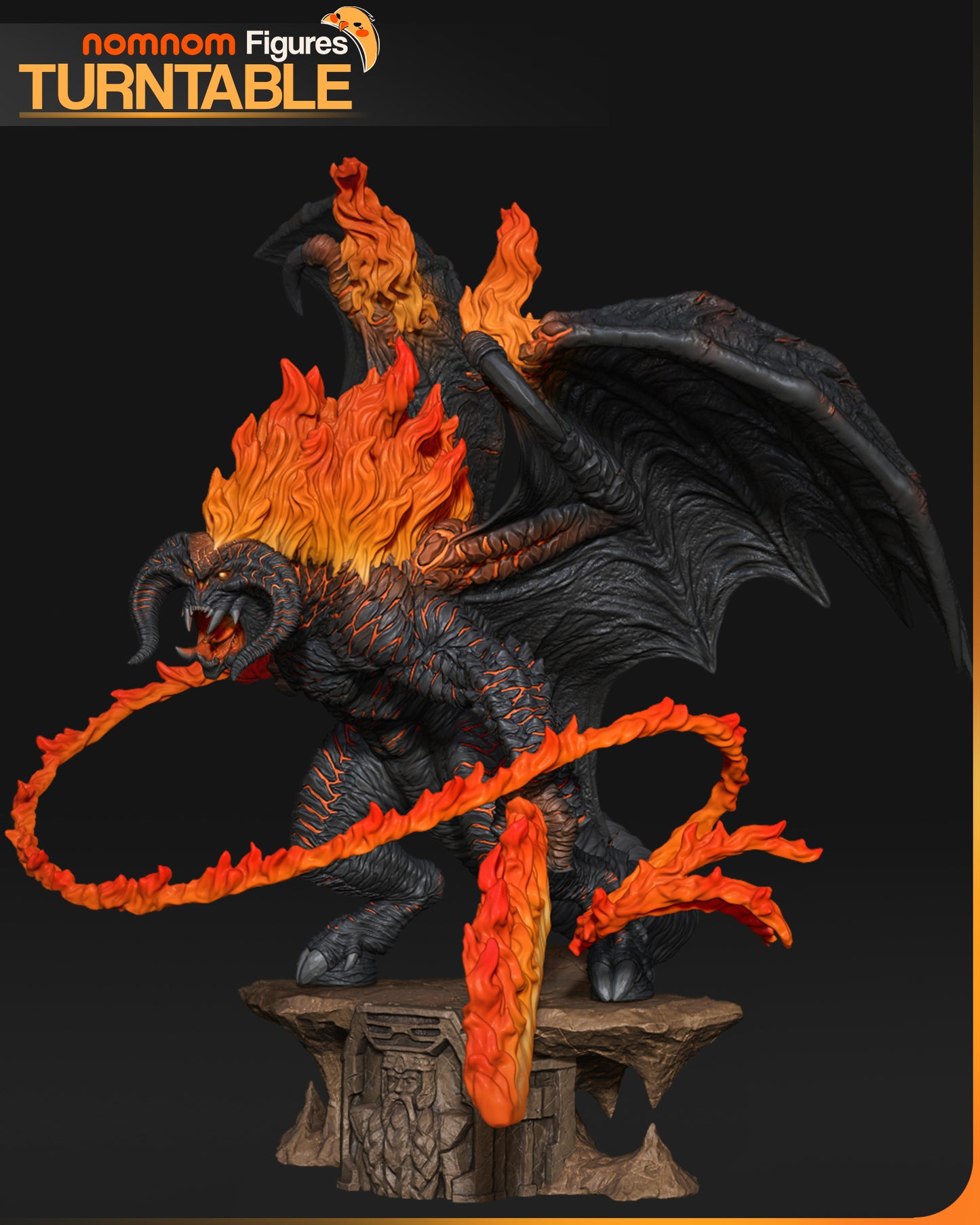 Balrog (LOTR) 3d Printed Model Kit - 1:10 scale