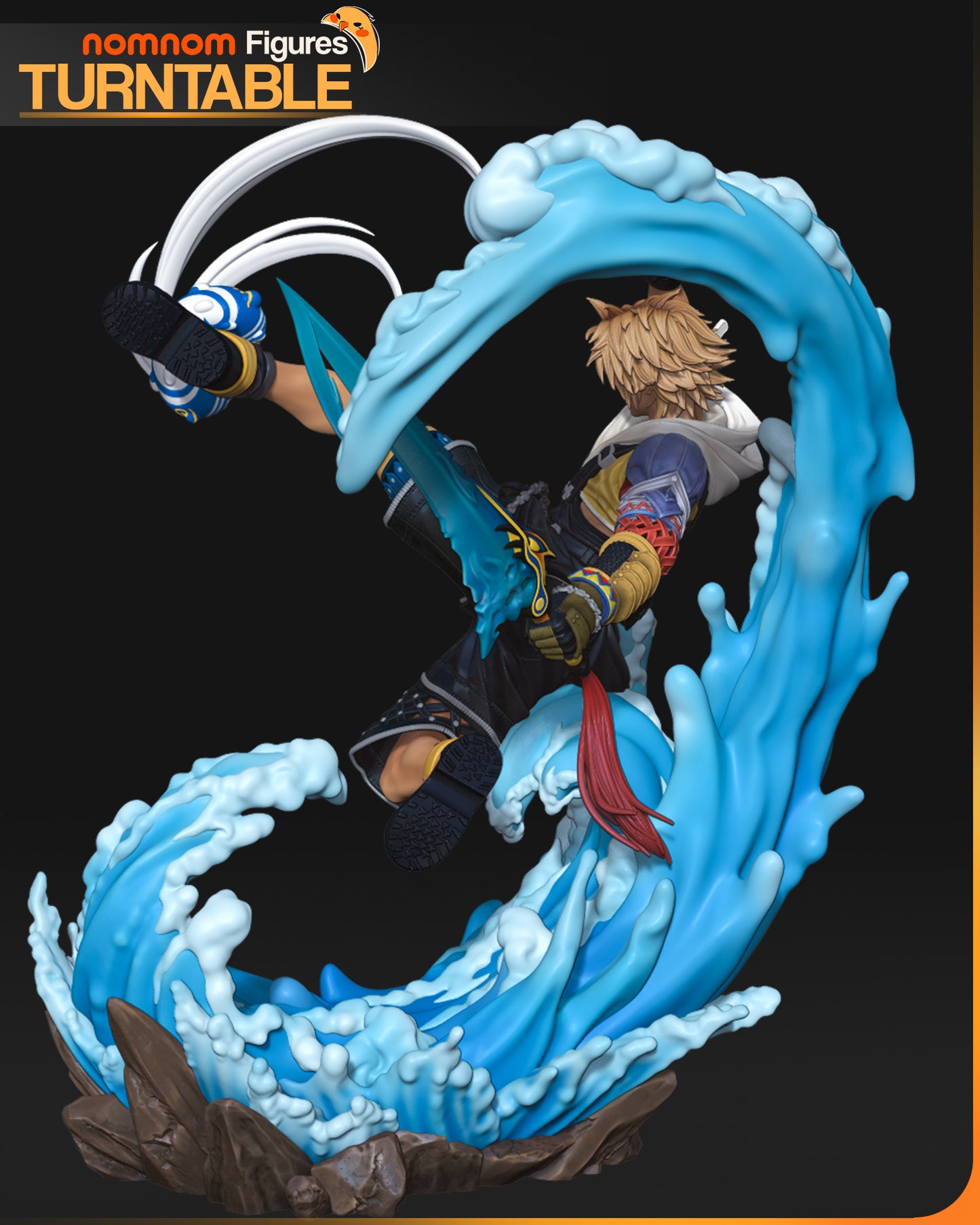 Tidus (Final Fantasy X) 3d Printed Model Kit - 1:10
