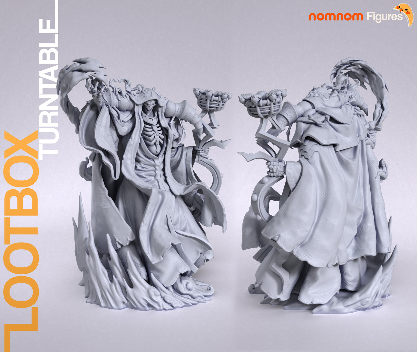 Ainz Ooal Gown (Overlord) - 3D Print - Model Kit - (Nom Nom)