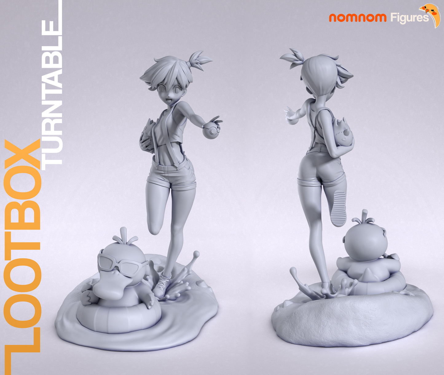Misty (Pokemon) - 3D Print - Model Kit - (Nom Nom)