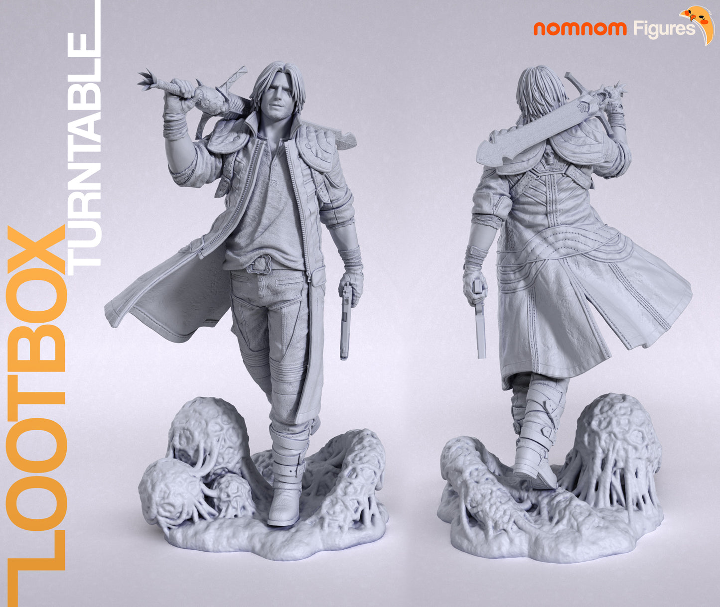 Dante (Devil May Cry) - 3D Print - Model Kit - (Nom Nom)