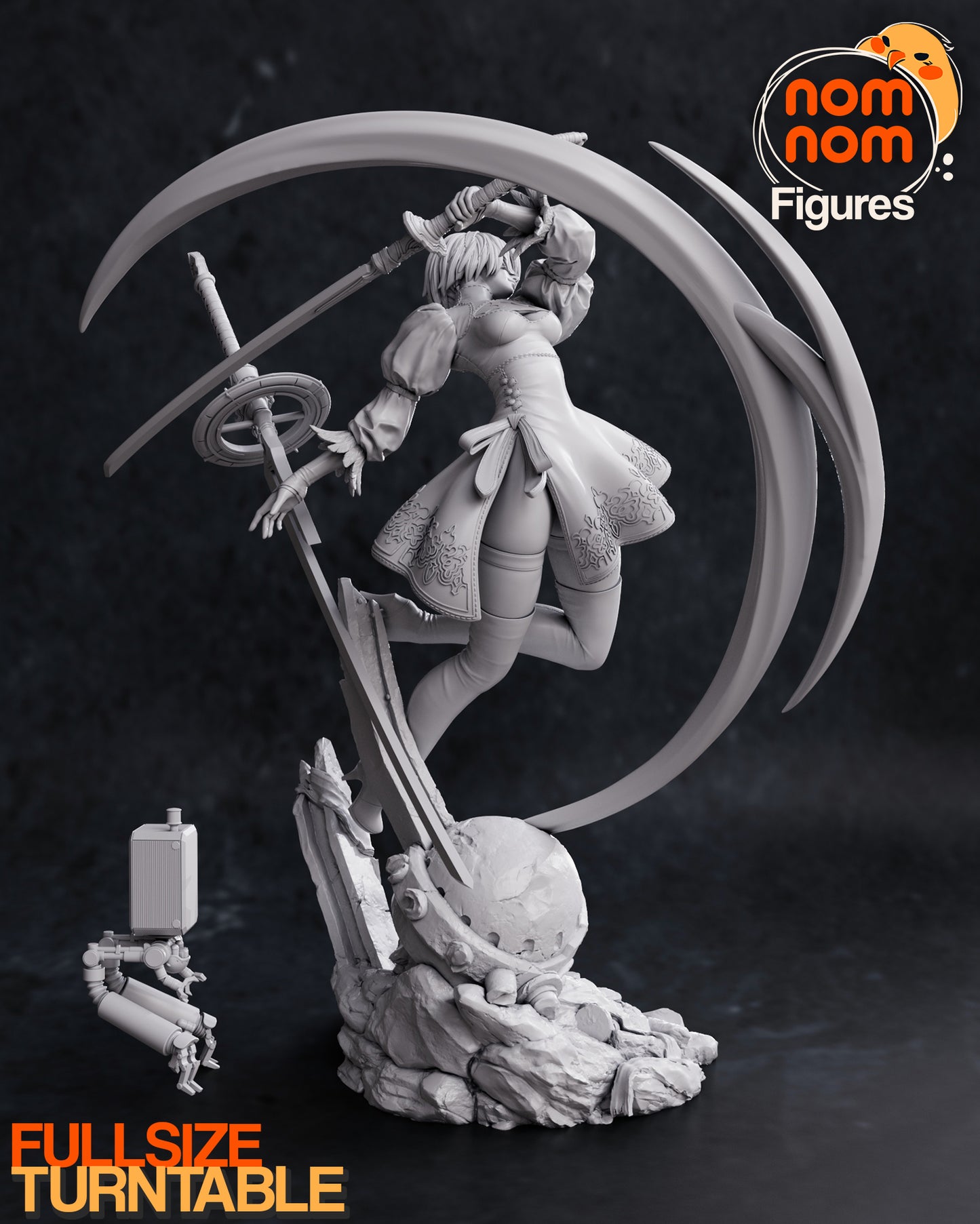 2B (Nier Automata) - 3D Print - Model Kit - (Nom Nom)